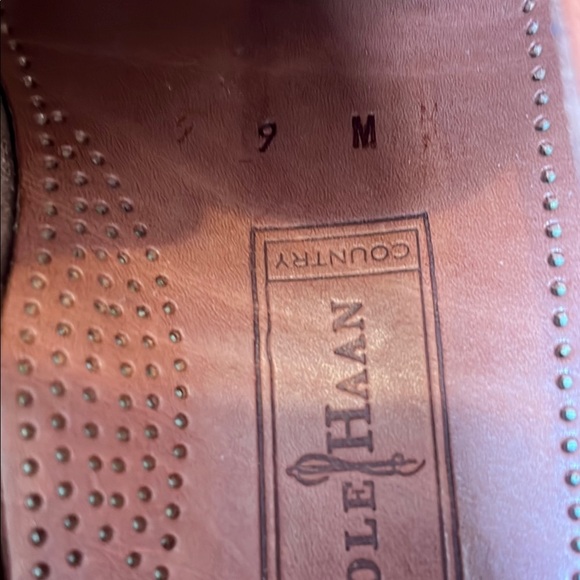 Cole Haan Country Mens Size 9 M Brown Leather Made in Mexico Slip On Shoes - Picture 8 of 8